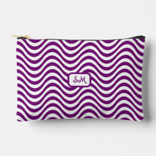 Monogram Lila White Stripes Psychedelic SM Zubehörtasche
