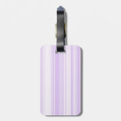 Monogram-Lilastreifen Gepäckanhänger (Rückseite vertikal)