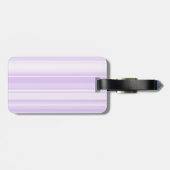 Monogram-Lilastreifen Gepäckanhänger (Rückseite horizontal)