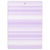 Monogram-Lilastreifen Klemmbrett (Rückseite)