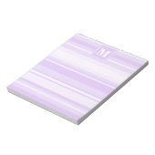 Monogram-Lilastreifen Notizblock (Rotiert)