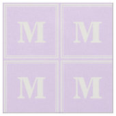 Monogram-Lilastreifen Stoff (Nahaufnahme)