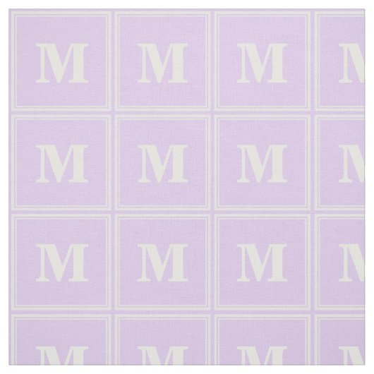 Monogram-Lilastreifen Stoff (Muster)