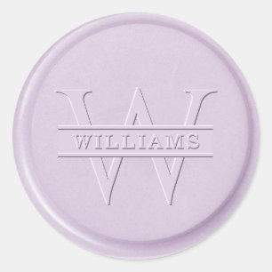 Monogram Liliac Wax Siegel Sticker
