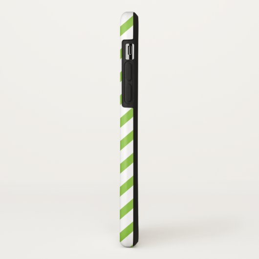 Monogram Lime Green Zickzack Modern Case-Mate iPhone Hülle (Hinten/Links)