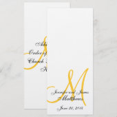 Monogram Linen White Yellow Programm (Vorne/Hinten)