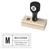 Monogram-Linien Gummistempel (Stempel)