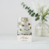 Monogram Logo Bakake Cake Visitenkarte (Stehend Vorderseite)