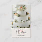 Monogram Logo Bakake Cake Visitenkarte (Vorderseite)
