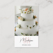 Monogram Logo Bakake Cake Visitenkarte (Vorderseite)