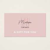 Monogram Logo Bakery Business Geschenkgutschein (Vorderseite)