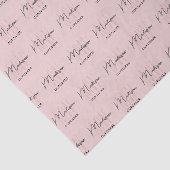 Monogram Logo Bakery Pink Seidenpapier (Ausschnitt)