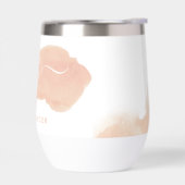 MONOGRAM LOGO Elegante Initialen Rosa Aquarell (Links)