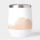 MONOGRAM LOGO Elegante Initialen Rosa Aquarell (Rückseite)