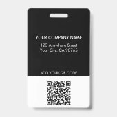 Monogram-Logo für moderne Unternehmen Ausweis (Rückseite)