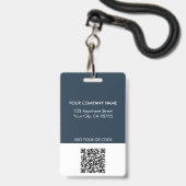 Monogram-Logo für moderne Unternehmen Ausweis (Rückseite mit Lanyard)