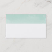 MONOGRAM LOGO whimsical ombre wassercolor minze Visitenkarte (Rückseite)