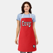 Monogram Love Modern Minimalist and Trendy Schürze (Getragen)