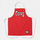 Monogram Love Modern Minimalist and Trendy Schürze (Vorderseite)