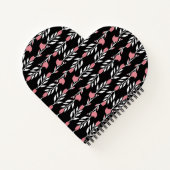 Monogram Lovely Pink Roses Notizblock (Rückseite)