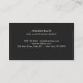 Monogram Loyalty 6 Punch Gold und Black Strip Treuekarte (Rückseite)