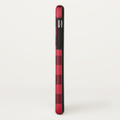 Monogram Lumberjack Red Black Buffalo Kariert Case-Mate iPhone Hülle (Hinten/Links)