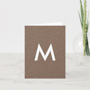 Monogram Lux Glitter Karte