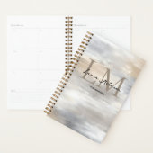 Monogram Luxe Ästhetik Metall Planner Planer (Anzeige)