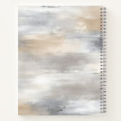 Monogram Luxe Ästhetik Metallisch Notizblock (Rückseite)