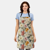 Monogram Luxe Vintag Style Artistic floral Schürze (Getragen)