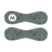 Monogram Luxuriöse Tapete aus grüner Blumenmatte Baseball (Paneele)