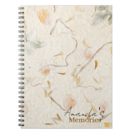 Monogram-Luxus-Briefe Maulbepapier-Erinnerungen Notizblock