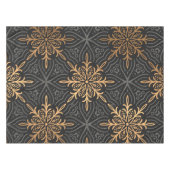 Monogram Luxus gold mandala Muster Tischdecke (Vorderseite (Horizontal))