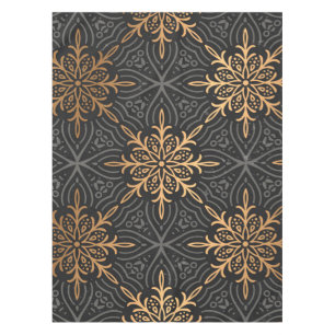 Monogram Luxus gold mandala Muster Tischdecke