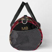 Monogram Luxus Rote Rose Blumenmuster Duffle Bag (Rechts)