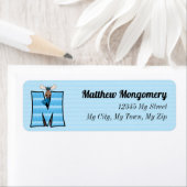 Monogram M-Adresse von Kid's Blue Moose (Insitu)