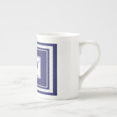 Monogram M Blue White Porzellantasse (Rechts)
