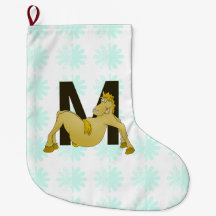 Monogram M Cartoon Pony Personalisiert