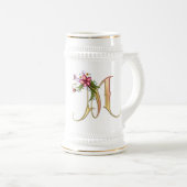 Monogram M Gift Tasse (VorderseiteRechts)