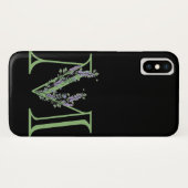 Monogram M Lavendel Eucalyptus Case-Mate iPhone Hülle (Rückseite (Horizontal))