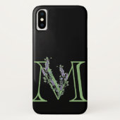 Monogram M Lavendel Eucalyptus Case-Mate iPhone Hülle (Rückseite)
