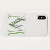 Monogram M Lavendel Eucalyptus Case-Mate iPhone Hülle (Rückseite (Horizontal))