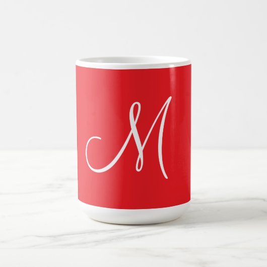 MONOGRAM M, Red and White, Kaffeetasse (Mittel)