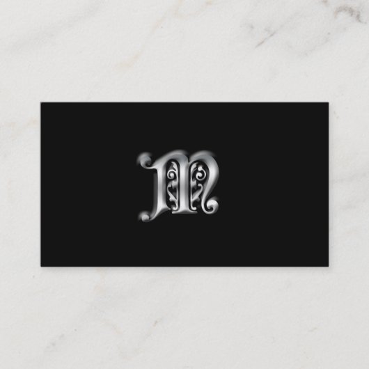 Monogram M-Visitenkarten Visitenkarte (Vorderseite)