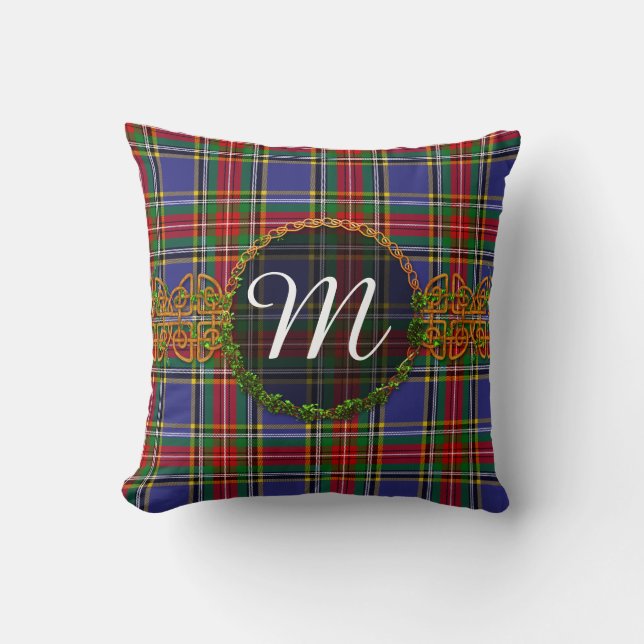 Monogram MacBeth Tartan Kissen (Vorderseite)