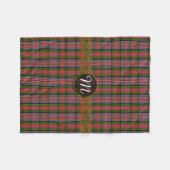 Monogram MacPherson Tartan Fleecedecke (Vorderseite (Horizontal))