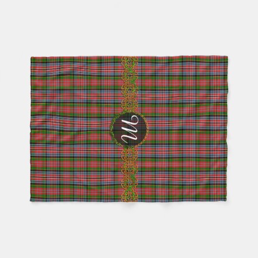 Monogram MacPherson Tartan Fleecedecke (Vorderseite (Horizontal))