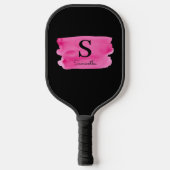 Monogram Magenta Brush Stroke Pickleball Paddle (Vorderseite)