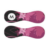 Monogram Magenta Floral Pattern Baseball (Paneele)