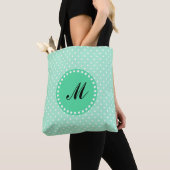 Monogram Magic Mint and White Polka Dot Tasche (Von Nahem)
